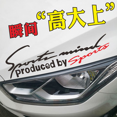 Lamp eyebrow car sticker soprt car head hood engine car signature English sticker foreign trade wholesale headlight sticker