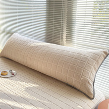 纯棉双人枕巾1.2米1.5柔软全棉纱布加长毛巾1.8m情侣家用长枕头巾