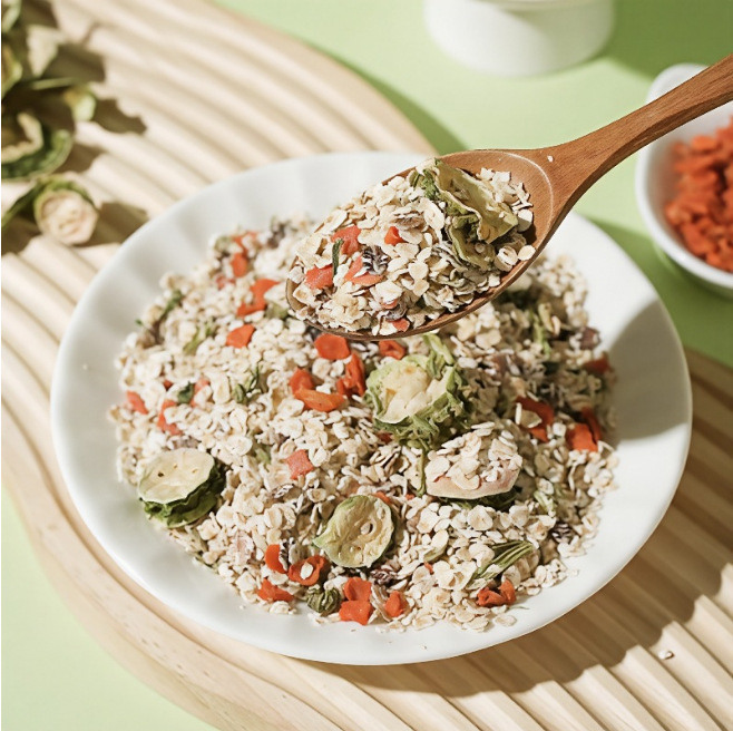 Bitter Melon Celery Kudzu Oatmeal Ku Gua Qin Cai Ge Gen Instant Meal Replacement 500g Sugar Free quality and texture