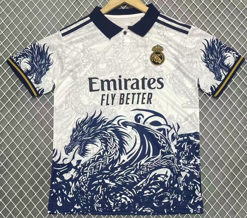 特别版足球服皇马巴西2526跨境短袖t恤休闲运动球衣球迷西甲球队|undefined