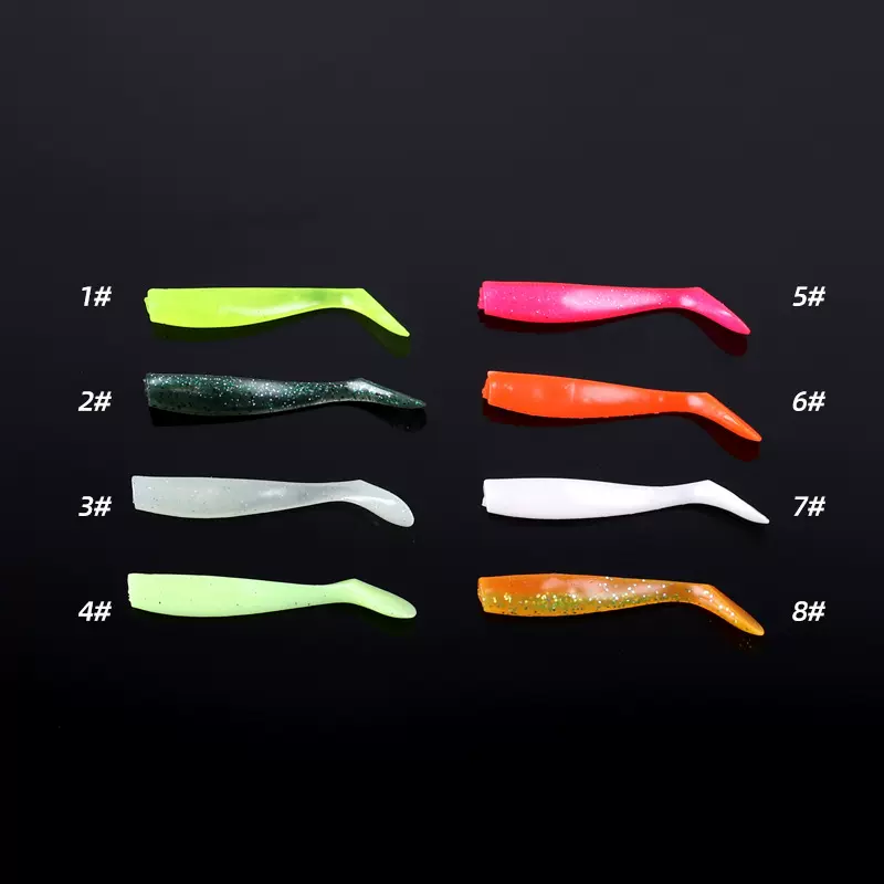 凯特新品鲈鱼饵尾巴带钩软饵路亚饵硬饵电镀款鱼饵海钓船钓假饵