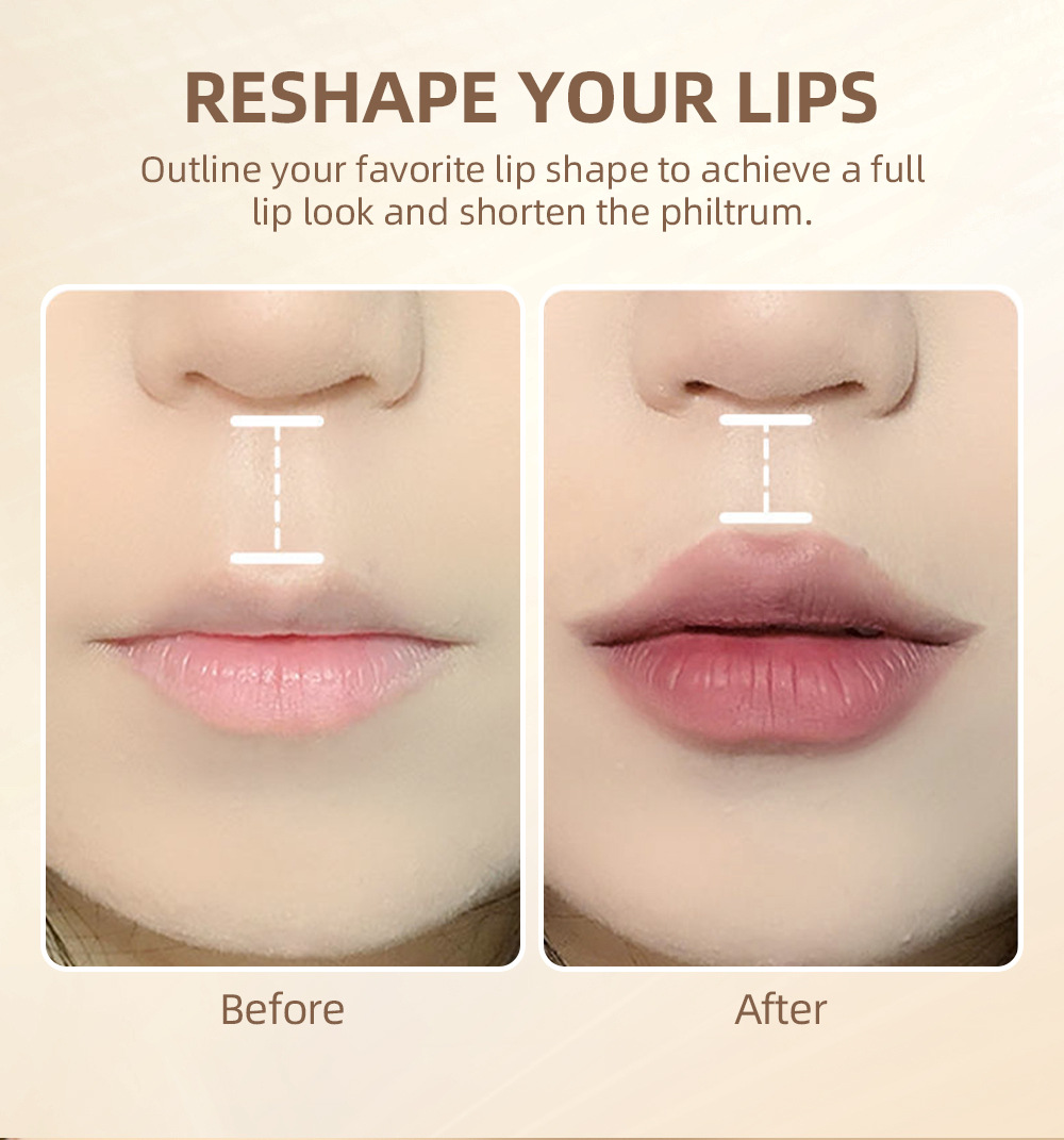 QIBEST Cross-border Matte Lip Liner Pen 12-color Mixed Lip Liner Pen Nude Set Waterproof Decorative Lipstick Pen undefined