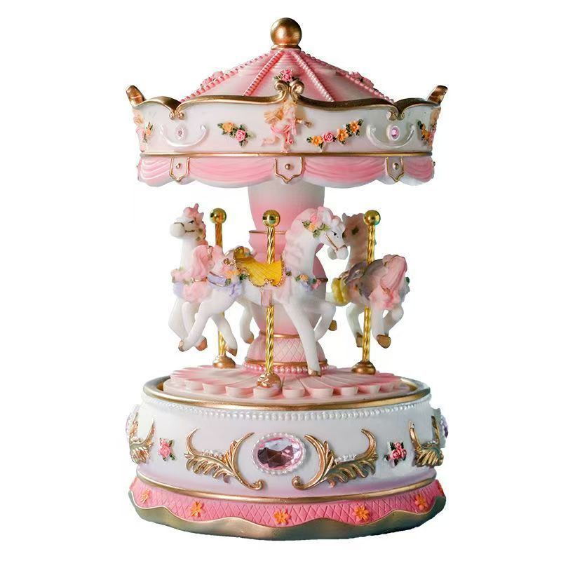 工場直販 回転木馬オルゴール 天空の城ラピュタ プリンセス 子供の誕生日プレゼント クリスマスオルゴール 跨境|undefined