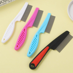 Pet cat and dog mouth hair comb, dense tooth small row comb, face comb, eye cleaning, facial needle comb, flea comb