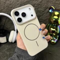 岩白色磁吸适用苹果17promax手机壳iphone16pro肤感磨砂17Air防摔