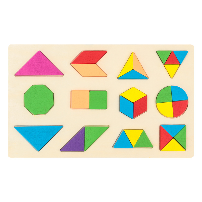 Rompecabezas niños Montessori Educación Temprana rompecabezas 3-6 años bebé forma cognición juego de juguete niños y niñas