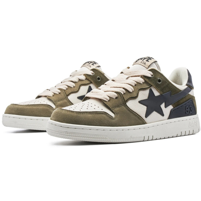 BAPESTA SK8 COURT DUNK シューズ バイブ メテオ ファン ブラック グリーン ロートップ カジュアル スニーカー 紳士靴|undefined