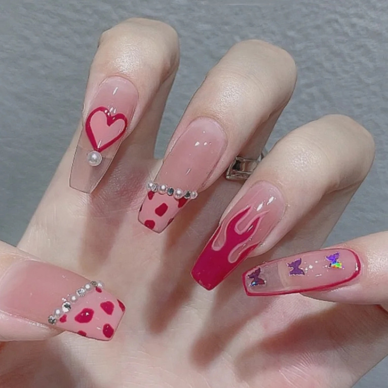 Net Red Nail Art Patches Wearing Nails