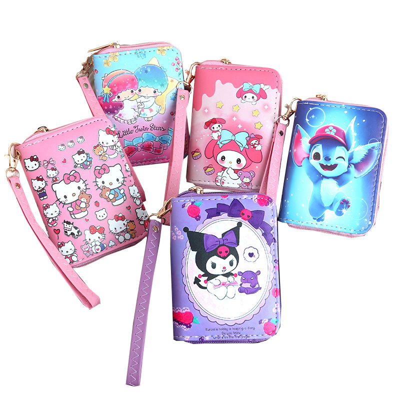 hellokitty Hello Kitty Wallet New Coin Purse with Card Holder Children's Boys' Women's Portable Key Bag hellokitty Hello Kitty Wallet New Coin Purse with Card Holder Children's Boys' Women's Portable Key Bag