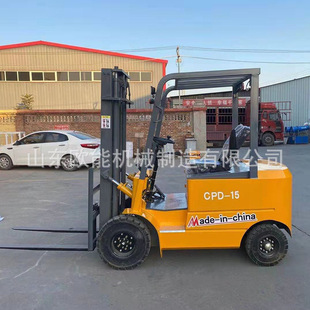 Ouneng Four-Wheel Ride-On Electric Forklift Small Stacker 1.6 Tons Fully Electric Forklift 2 Tons Electric Forklift
