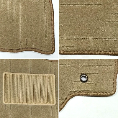 Custom High-Cut Low-Profile Beige Right-Hand Car Carpet