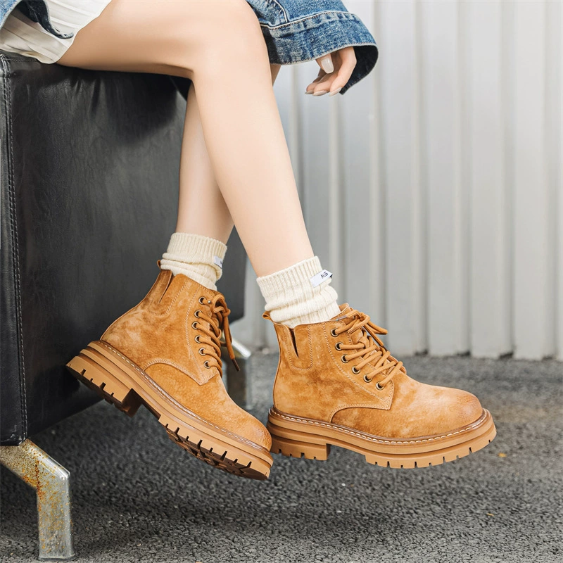 Мартенс, демисезонные ретро low boots английский стиль, модель 2024 года весна/осень, для любимой, британский стиль