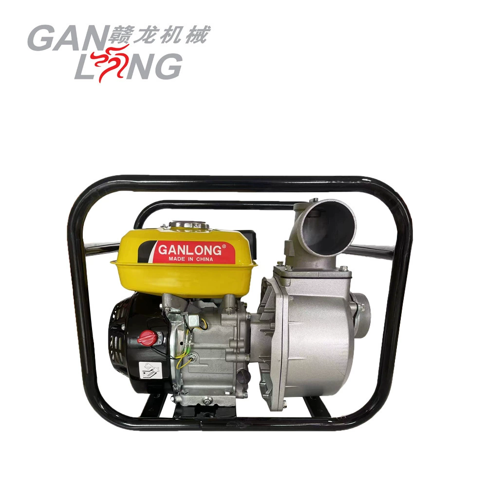 Самовсасывающий водяной насос бензинового двигателя 170F сельскохозяйственное орошение 2 дюйма 3 дюйма 4 дюйма всасывающий насос с большим потоком водяной насос с высоким подъемом