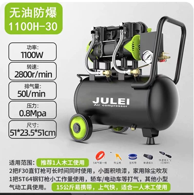Cross-Border Custom 110V Small Portable – Hava kompressorları - 1100h-30l-economical-model
