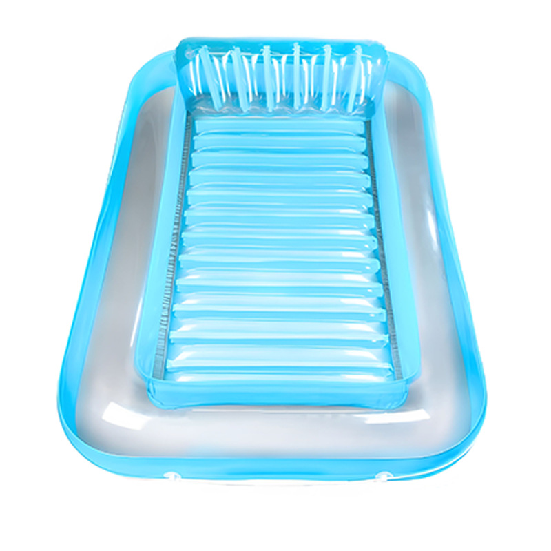 Colchoneta inflable para agua, balsa flotante creativa, anillo de natación, juguete acuático, cama de agua inflable, plegable, transfronterizo