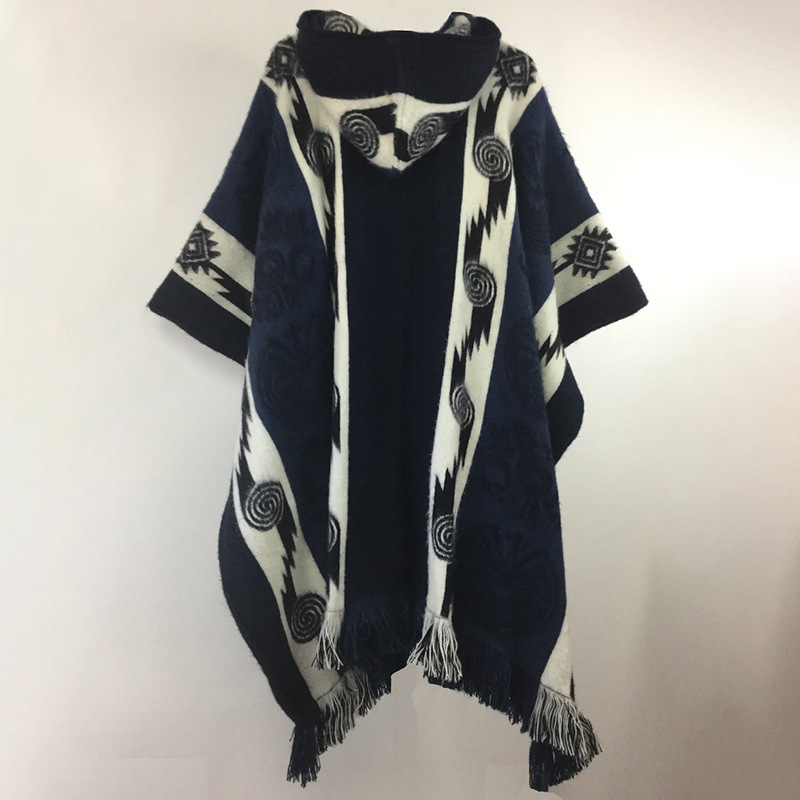 Amazon Fashion Knitted Cloak Men's Fashion Retro Cloak Sweater Cloak Export Manufacturers Selling Wholesale Amazon Fashion Knitted Cloak Men's Fashion Retro Cloak Sweater Cloak Export Manufacturers Selling Wholesale
