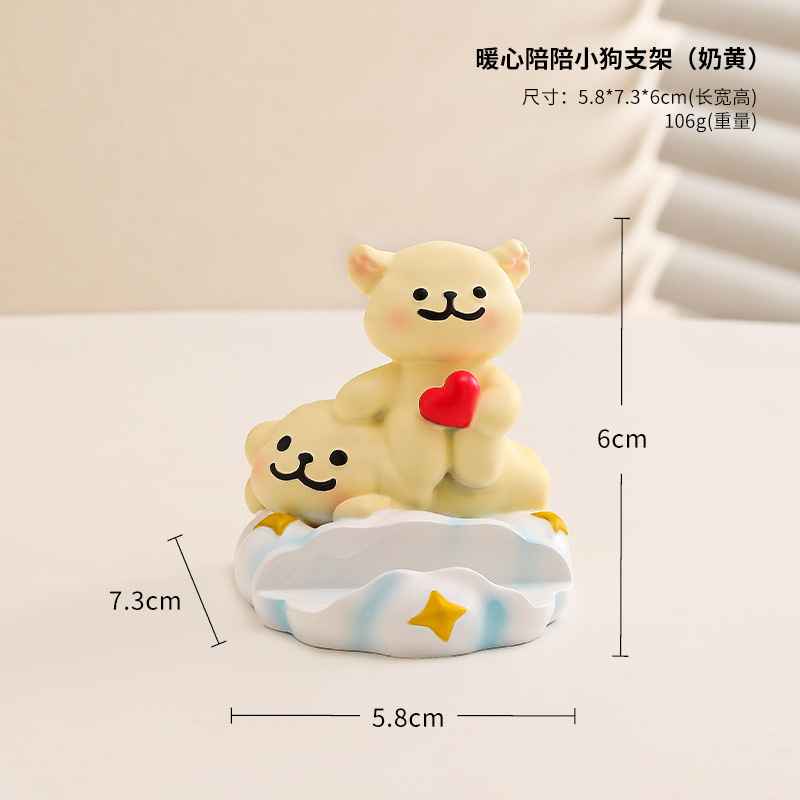 Soporte para teléfono móvil rana linda estación de oficina creativa cosas buenas decoraciones de escritorio regalos de cumpleaños niñas