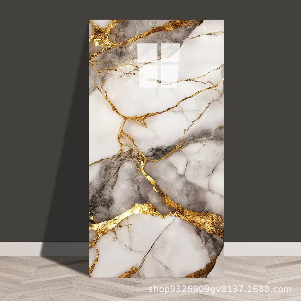 Autoadhesivo adhesivo de pared transfronterizo papel de pared de aluminio plástico imitación de azulejos adhesivo a prueba de agua a prueba de humedad papel de pared decorativo de fondo de baño