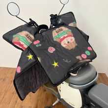 电动车挡风冬季加绒加厚通用保暖新款电瓶车摩托车防风加大防水