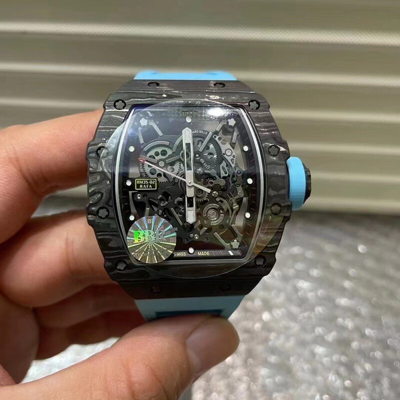 Cross-Border Rm11-03 Barrel-Shaped 7750 Movement Carbon Fiber Tourbillon Rm35-02 Men's Watch Skeleton Fully Automatic Mechanical