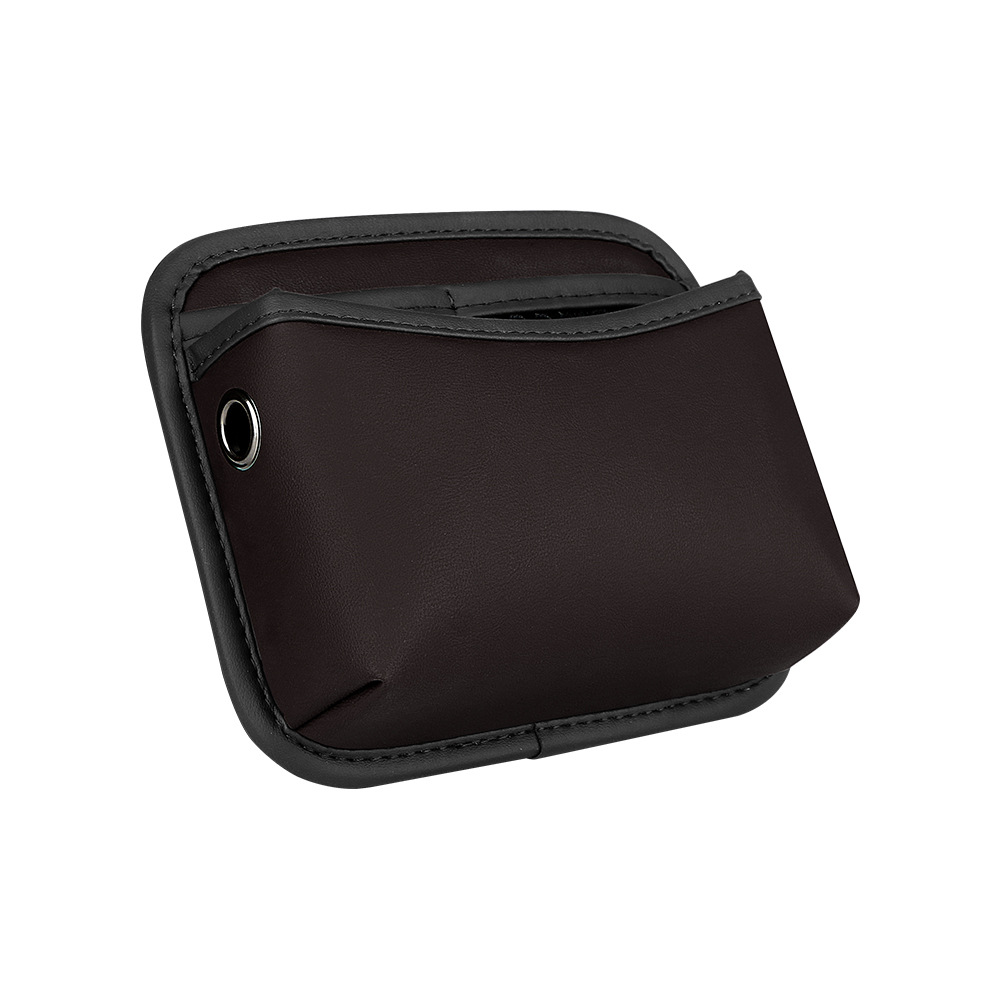 Passenger Central Console – Universal Car storage bag/box - 3096-nappa-leather-storage-box-brown