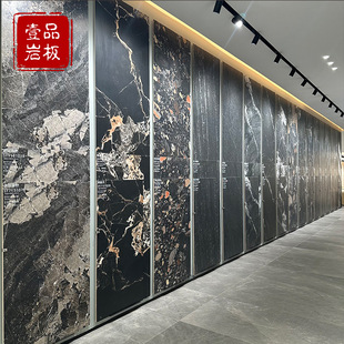 Italian High-Grade Black Matte Slate 750×1500 Marble Bathroom Kitchen Floor Tiles Non-Slip Slate