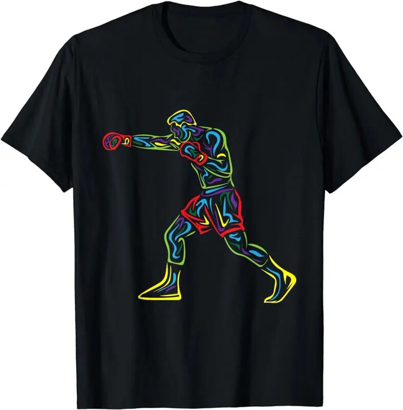 Cross-border AliExpress boxing enthusiasts gym boxers taekwondo fans unisex t-shirt