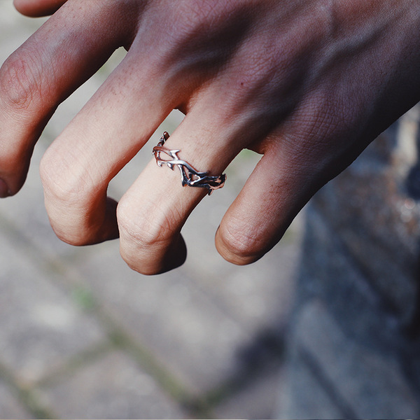 Retro trend fashionable ring hip-hop style
