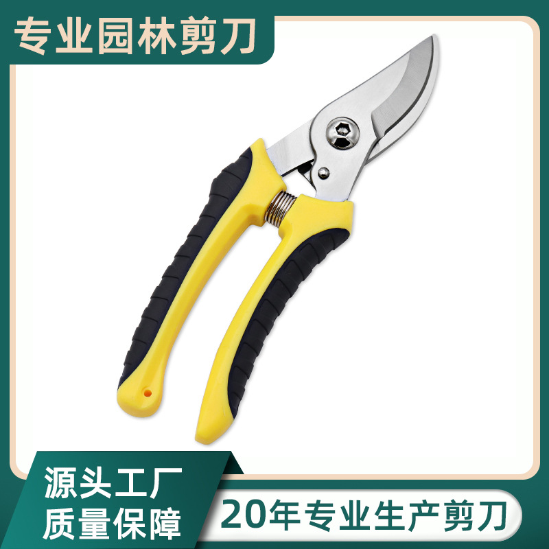 厂家批发园林工艺剪刀不锈钢园艺修枝剪鸟嘴剪果蔬修枝剪