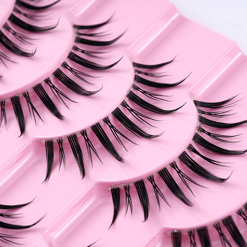 Pestañas postizas de diablo insertadas a mano natural grueso suave par de pelo de hadas Injerto de pestañas de dibujos animados al por mayor