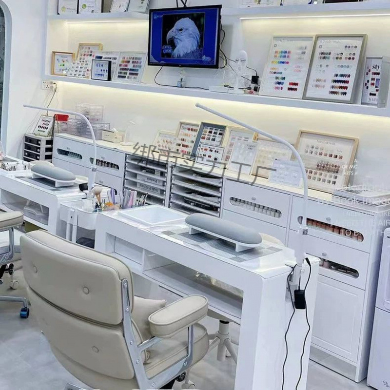 美甲柜子展示柜指甲油收纳柜甲油胶储物柜美甲店产品落地柜墙柜