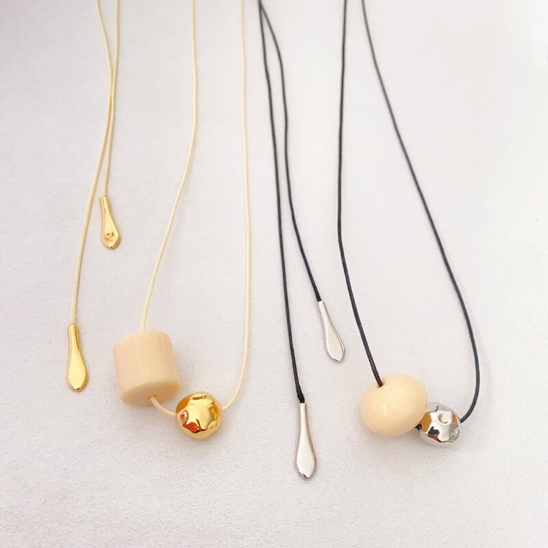 European and American New Fashion Emotional Expression Ivory Fruit Pendant Versatile Necklace Long Free-Knot Sweater Chain European and American New Fashion Emotional Expression Ivory Fruit Pendant Versatile Necklace Long Free-Knot Sweater Chain
