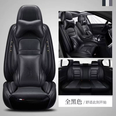 Modelə uyğun (Original) oturacaq örtükləri | and Dirt-Resistant, Five-Seater Leather Seat Covers - all-black-five-seater-luxury-version-leave-a-message-about-the-model-year
