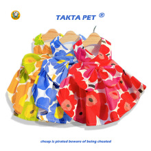 跨境TAKTA-PET宠物花朵裙子胸背 中小大型犬猫狗牵引胸背带