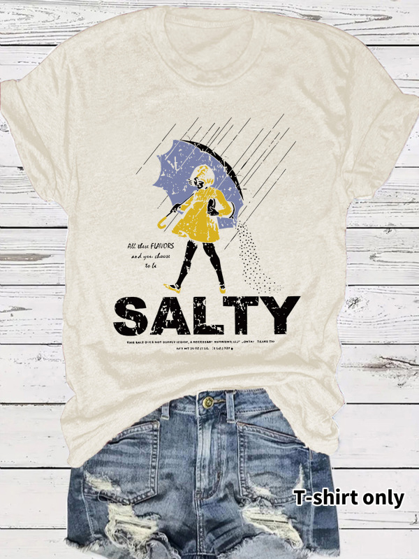 ヨーロッパとアメリカのTシャツ半袖塩味表現パック女の子傘クロスボーダー夏ラウンドネック既製トップス女性対外貿易注文|undefined