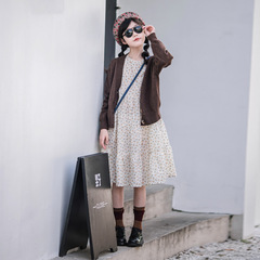 女童連衣裙秋裝2023新款洋氣童裝學院風公主裙兒童春秋套裝裙子潮