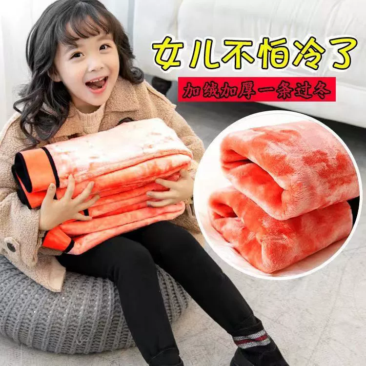 Леггинсы для девочек, весенне-осенние утолщенные хлопковые брюки на флисовой подкладке, верхняя одежда, большие детские черные узкие теплые брюки для девочек с высокой талией