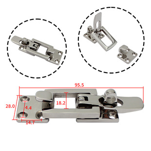 316 Stainless Steel Door Latch, Hatch Safety Lock with Keyhole, Yacht Door Pull Latch, Marine Yacht Accessories