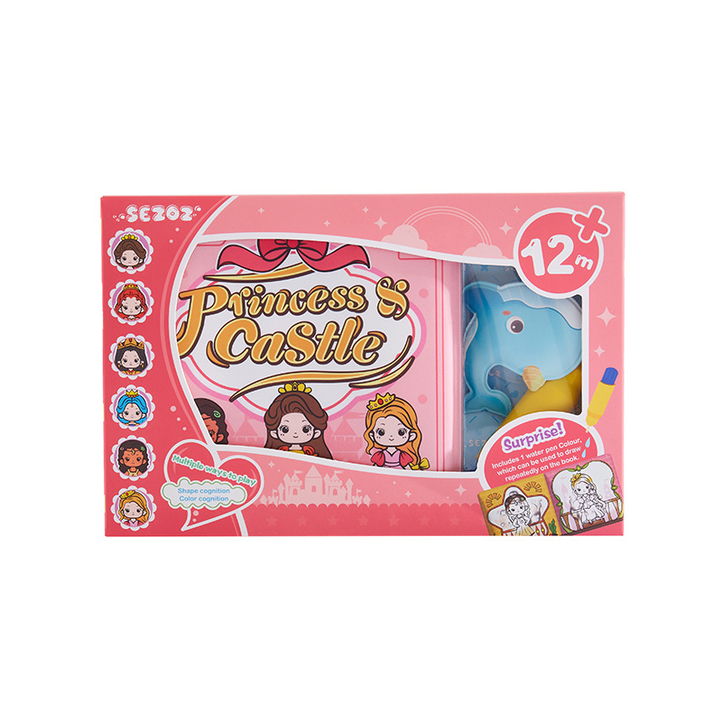 SEZOZ cambio de agua de Baño Libro mágico cambio de color Eva libro de tela educativa educación temprana libro de pintura de agua 0-3 años de edad juguetes infantiles
