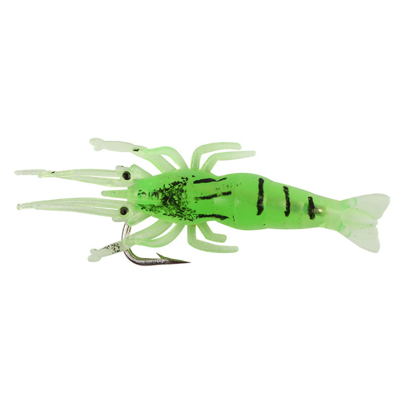 工場の卸売りは生エビの夜光の軟体の魚の餌の偽のエビを模造してフックの小さい草のエビの偽の餌の路亜の柔らかい餌の小さいエビを持ちます。|undefined