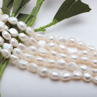 Baroque shaped pearl 4-11 natural fresh water straight hole two-sided light Pearl loose beads beaded diy jewelry accessories