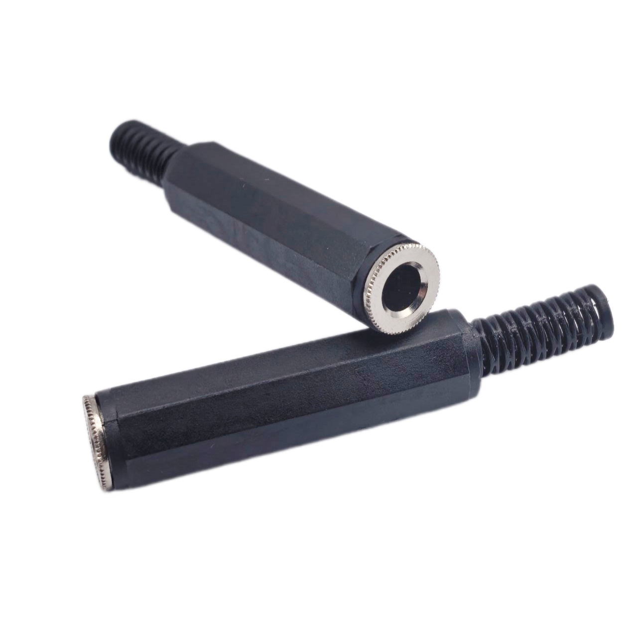 6.5mm agujero de conexión hembra de tres núcleos 6.35 conector de cable de extensión de casca de plástico hembra conector de soldadura de audio y video