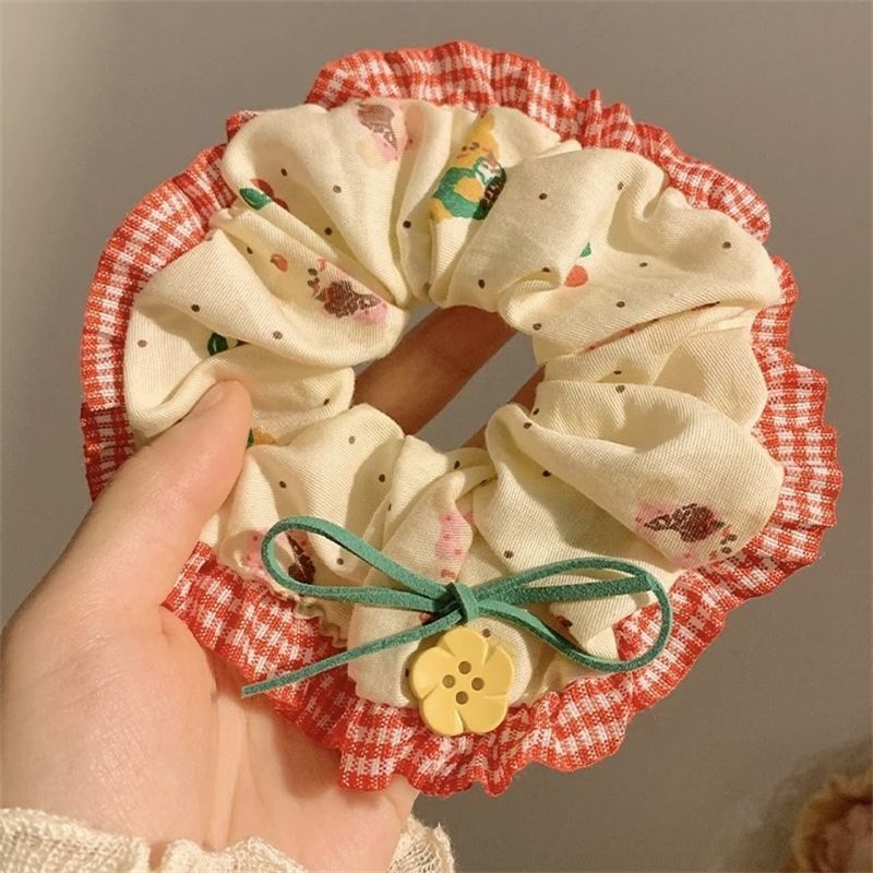 芭蕾风扎发大场发圈女甜清新甜美头绳发绳高级感头花皮筋发饰头饰|undefined