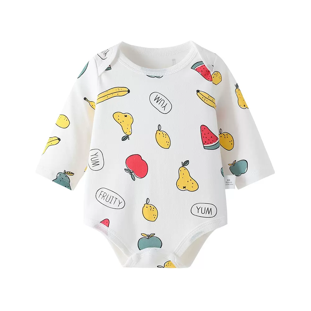 婴儿哈衣春秋季三角爬长袖 2025男女宝宝连体衣女童包屁衣棉0-1岁