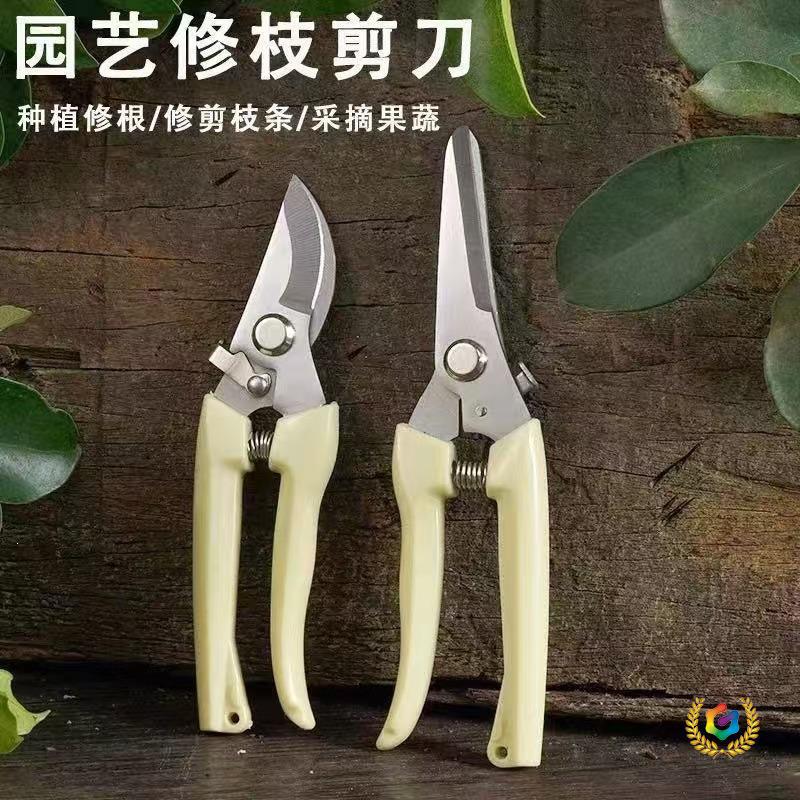 现货批发修枝剪全套园艺剪园林弯头花园剪刀摘果剪弹簧手动工具