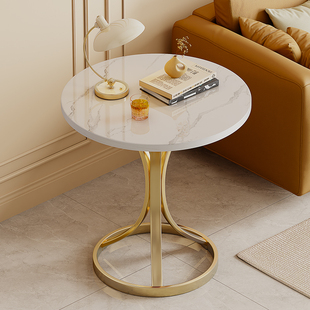 Light Luxury Living Room Home Coffee Table Simple Bedside Small Table Sofa Side Table Movable Small Coffee Table Balcony Small Round Table