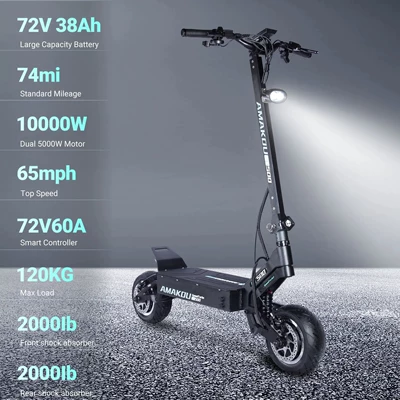Qatlanan elektrik skuterlər High-Speed Off-Road Electric Scooter