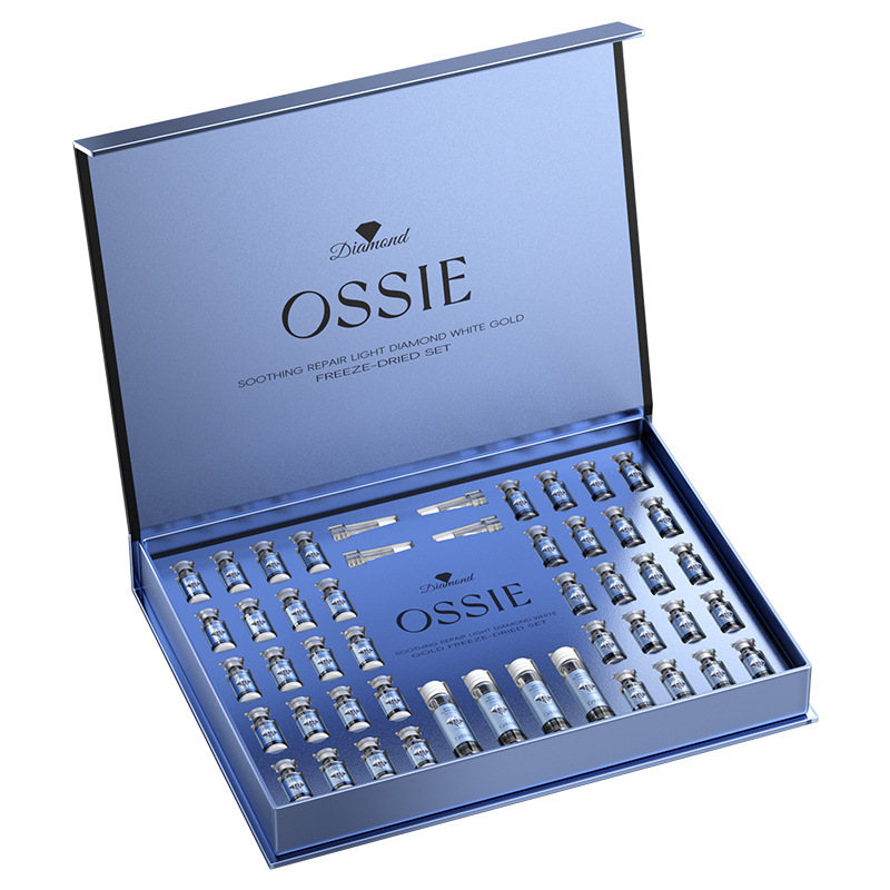 OSSIE ライトライン ゴールデン ダイヤモンド フリーズドライ パウダー セット エステサロン ノンネット スキンケア製品セット フェイシャル エッセンス シリーズ|undefined