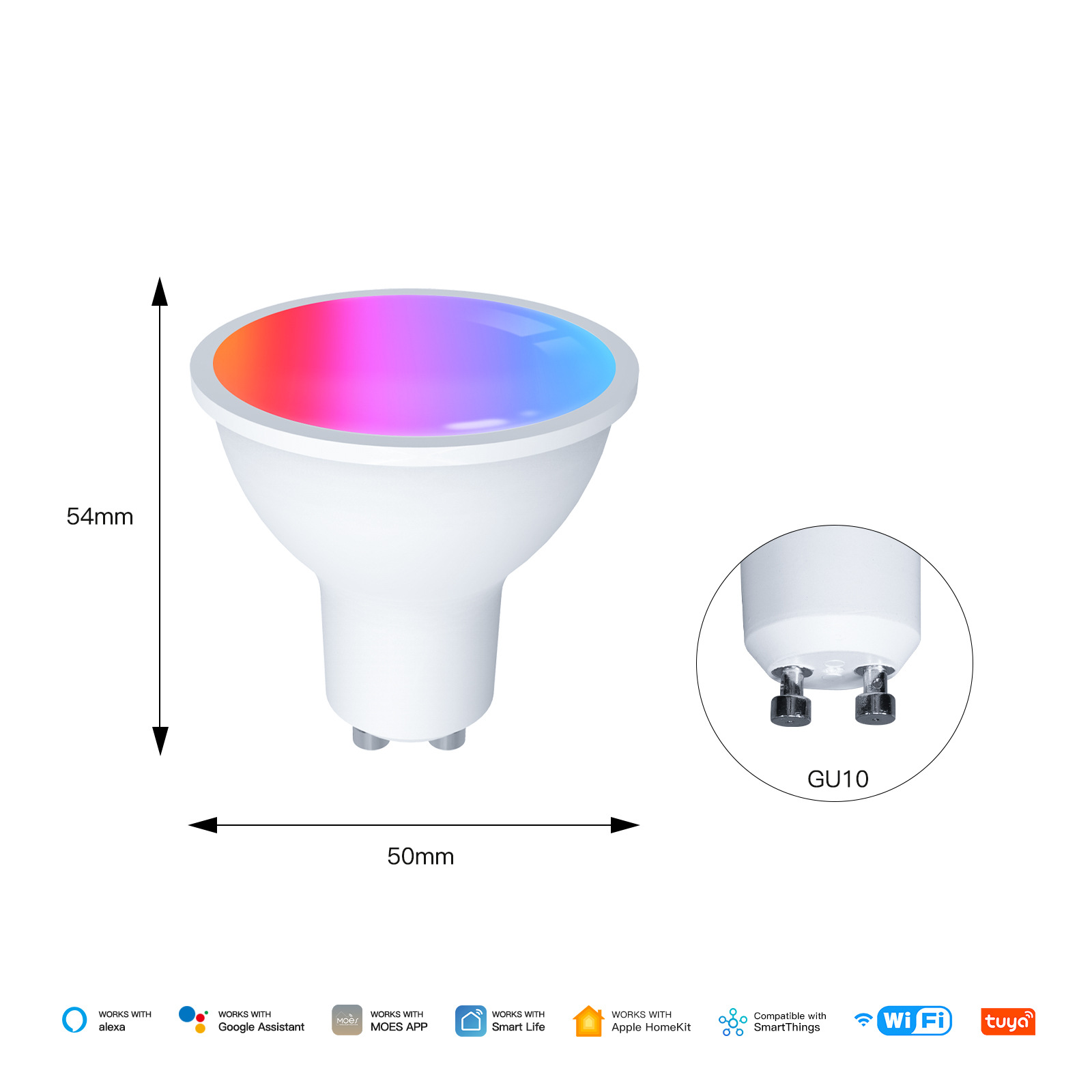 Matter Tuya Akıllı Ev WiFi Akıllı Ampul Kısılabilir Led Lamba GU10E27E14 Aydınlatma Ampulü