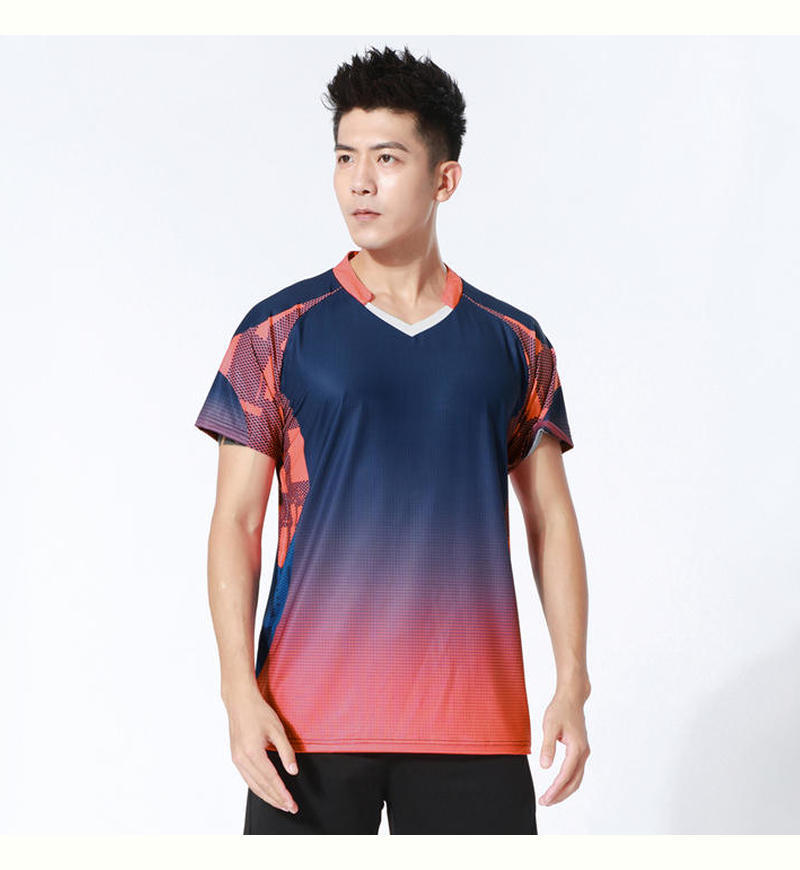 2022 juego de bádminton hombre ping-pong ropa de entrenamiento de voleibol de verano secado rápido uniforme de equipo de tenis femenino antiadherente